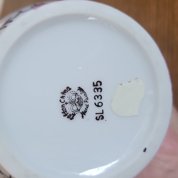 Lefton Ceramic China Rose Hand Painted Two Handled Vase Japan SL6335 - Picture 5 of 6